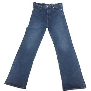 FRAME The Arrow Jeans Womens 32 Blue High Rise Straight Leg Denim Dark Wash